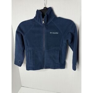 Columbia Interchange Fleece Full Zip Jacket Kids XXS Blue Cozy Warm